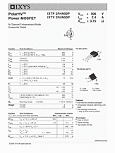 DataSheet IXTY2R4N50P pdf